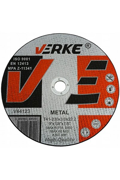 VERKE Metal cutting disc, 230mm, V44123,