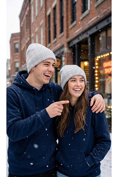 LAGRANZE Dear Beanie Set – Unisex Winter Knitwear Beanie Set