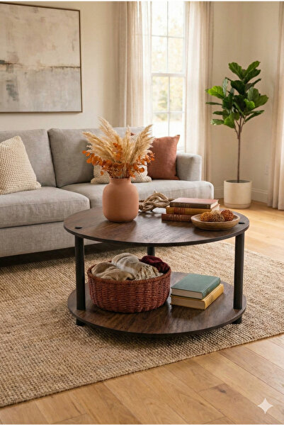 RAVILO Luna Yuvarlak Orta Sehpa