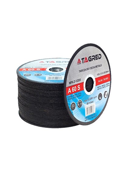 Tagred Professional Set de 50 discuri de tăiere metalice, Tagred, 125 x 1,2 x...