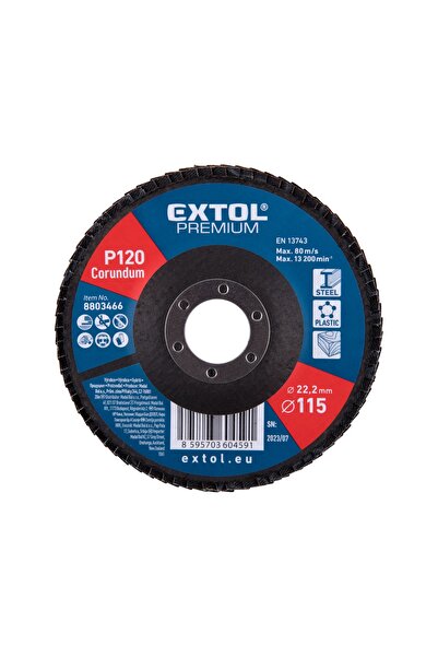 Extol Premium Corundum grinding disc 115mm P120, EXTOL PREMIUM, 8803466, 13,2...