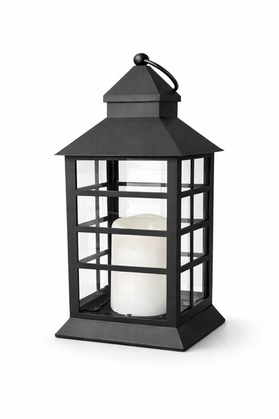 genric فانوس ديكور بطارية اسود