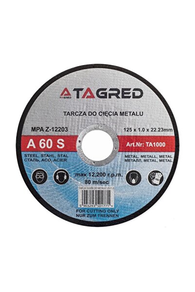 Tagred Professional Set de 100 discuri de tăiere metalice, Tagred, 125 x 1 x ...