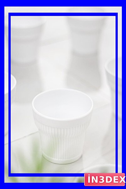 İN3DEX Unbreakable Acrylic 6-Piece Glass Set 300ml White Color