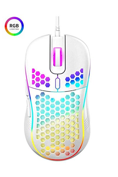 Generic Honeycomb Wired Gaming Mouse, RGB Backlight and 7200 Adjustable DPI, ...
