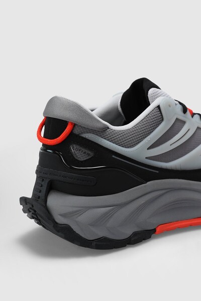 Lufian Genuine Leather Laced Comfortable Casual Shoes Black