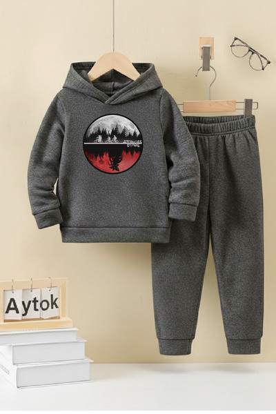aytok tekstil Cotton Winter Girls Boys Children Tracksuit Set 5 6 7 8 9 10 11...