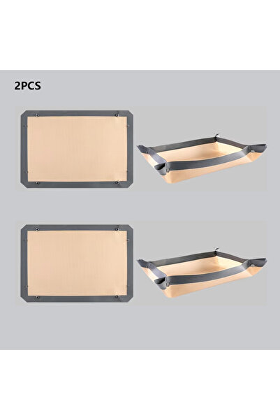 Choice BLACK-2PCS BUYYES Baking Mat Silicone Leakproof Cookie Tray Non-stick ...