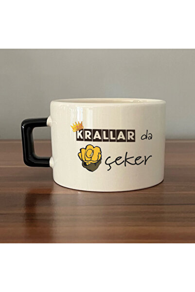 Kırtasiye Ofisi Kings Come Near Me Black Handle Square Humorous Gift Cup Mug ...