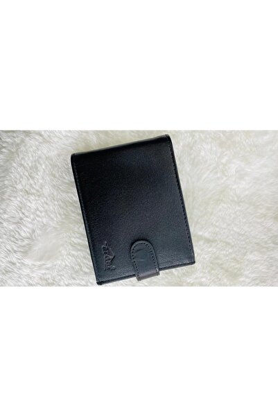 BLACK Men's Horizontal Leather Wallet