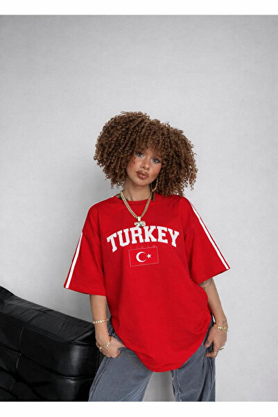 Machetta Vintage Turkey Printed Unisex Oversized T-Shirt