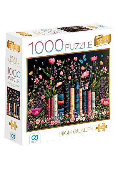 CA Games Flowers and Books 1000 Pieces 2,2mm Thickness 48X68Cm Professional H...