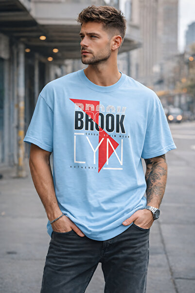 ArtYus Brooklyn Printed Cotton Relaxed Fit Round Neck Unisex T-Shirt