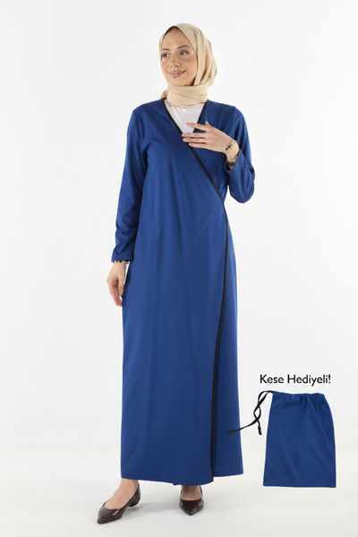 Plistre 1998_Practical Side-Tie Double-Breasted Piping Belted 100% Cotton Poc...