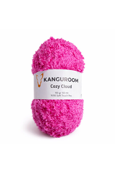Kanguroom Cozy Cloud Plush Hand Knitting Yarn Candy Pink Cc05