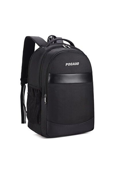 POGAGO Waterproof Polyester Backpack with Laptop Compartment School College O...