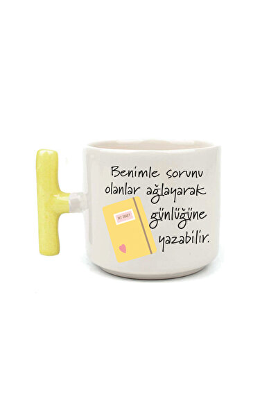 Kırtasiye Ofisi Those Who Have Trouble with Me Cry Yellow Handle t Laf Squeez...