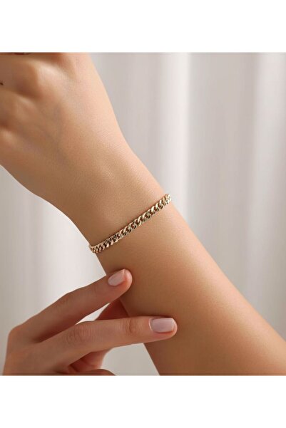 kuyumcu nurettin 2,20 gr (GRAM) Gurmet Bileklik 5mm Künye 14 Ayar Altın