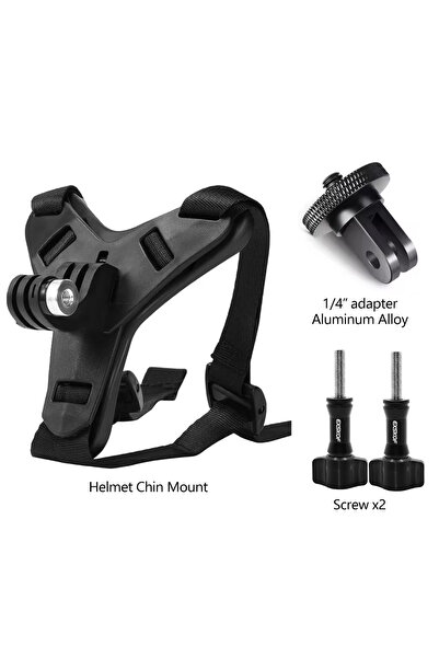 Choice أضف محولًا معدنيًا لحامل حزام الذقن لخوذة الدراجة النارية لكاميرات GoP...