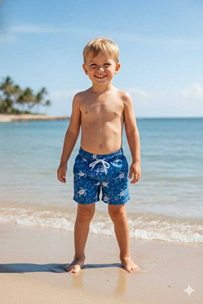 Benittokids Boy's Patterned Swim Shorts