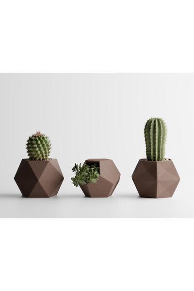 Sani Set of 3 pots, Atina, 104 x 119 x 80 / 110 x 105 x 80 / 99 x 94 x 80 mm,...