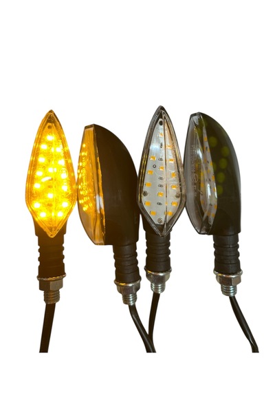 MOTORKİT MK MOTOSİKLET LED SİNYAL SARI IŞIK 4 ADET [TAKIM] UNİVERSAL - CG - K...