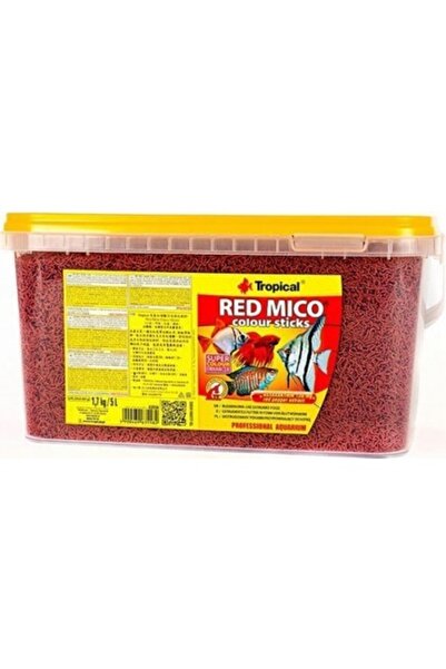Tropica Tropical Red Mico Colour Sticks Yem (Kan Kurdu) Açık - 100Gr