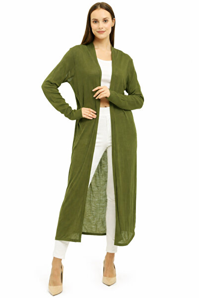 Neden Tekstil Long Thin Knitwear Cardigan Straight Cut m Transitional Loose C...