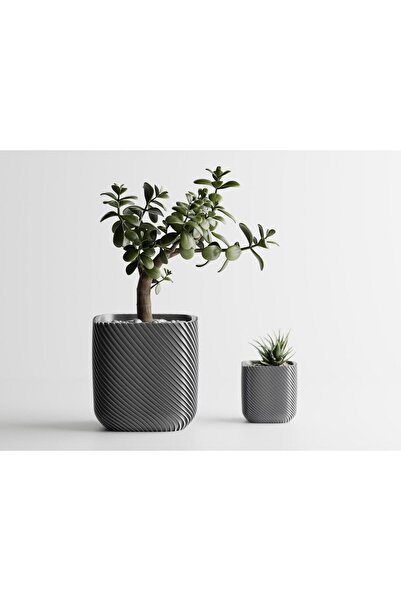 Sani Decorative pot Sani, Malibu 92 x 92 x 93 mm, Silver