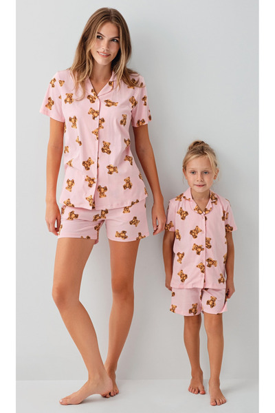 Arnetta Mother-Daughter, 100% Cotton, (with Socks as a Gift), Pajama Set (Siz...