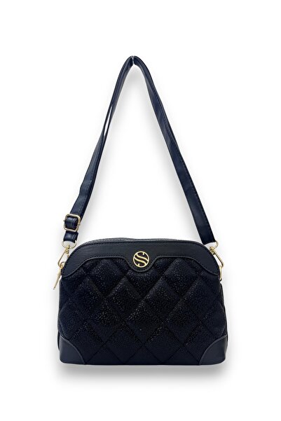 Sanmorris حقيبة كتف وحقيبة كروس نسائية قابلة للتعديل مكونة من 4 أقسام باللون ...