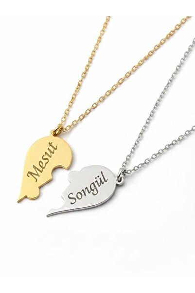 esem gold 925 AYAR GÜMÜŞ SEVGİ VE SEVGİLER GÜNÜNE ÖZEL CİFT KALP