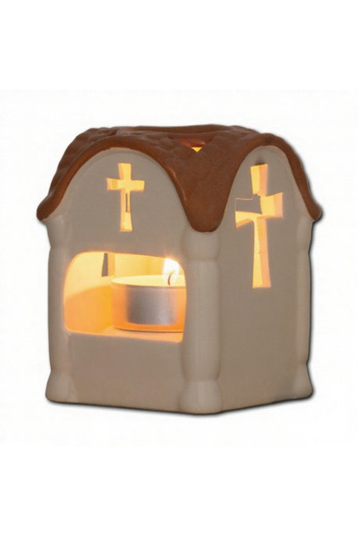 OEM Incense burner - Oasa Monastery - Brown 6x8.5cm