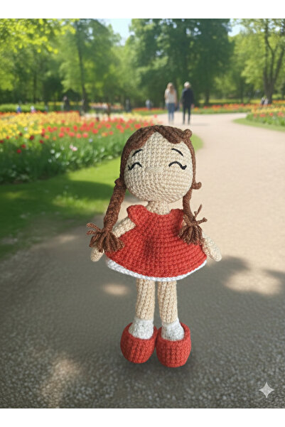 Amigurumim Örgülü kız bebek Amigurumi