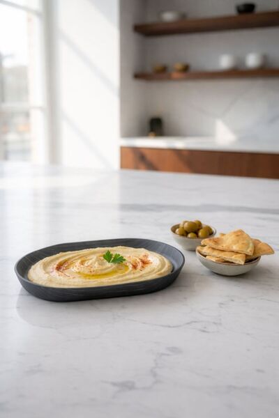 CASTEROLİ Blackwood (Wood Look) Medium Oval Presentation Plate – 23.5 cm