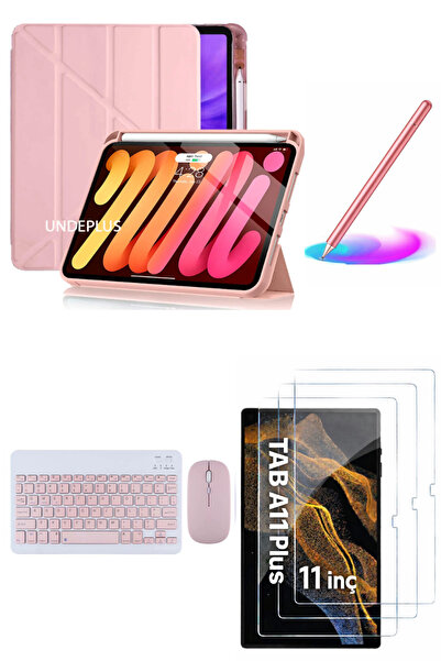 Covpor Samsung Galaxy Tab A11PLUS ve A9PLUS Trifolding Kılıf+Klavye Mouse+Kal...