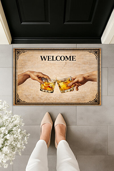Dormot Modern Digital Printing - Whiskey Doormat - Front Door Mat