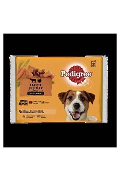 Pedigree Pouch Sığır Etli Kuzulu ve Hindili Yetişkin Köpek Konservesi 100GR (...