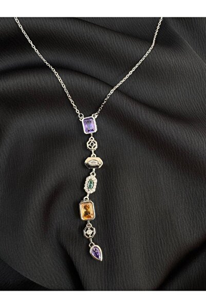 AURA kararmaz çelik kayan yıldız y kolye