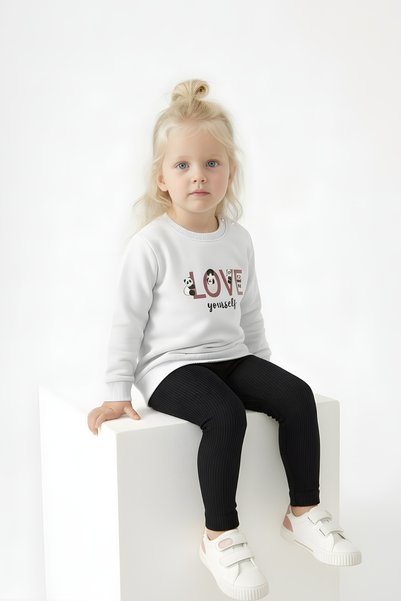 BABY SPORT Baby Girl Set Long Sleeve Love Printed 6-18 Months