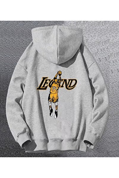 LELVANİ Men's Legendary Basketball Player Graphic Hooded