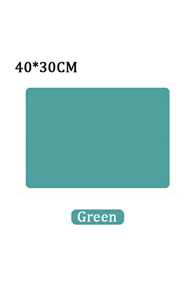 Choice4 قطعة واحدة، 40×30 سم، أخضر، مفرش طاولة فردي طاولة سيليكون مقاوم للماء...