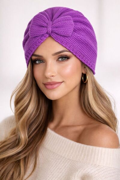 Gönülden Tasarım Hand Knitted Bowknot Women's Beanie