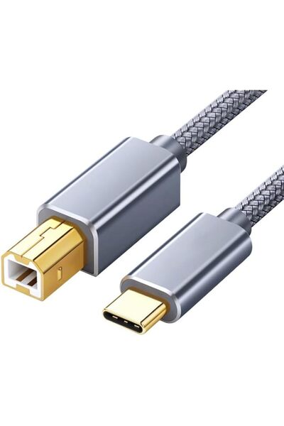 The Bros USB C to Printer Cable 9.8 FT, MIDI Cable, Type C Male to USB B Male...