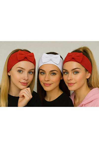 ÖZKARDEŞLER BABY Set de 3 bandane pentru copii cu fundite