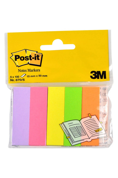 Post-it POST-İT 670-5 NOT SAYFA İŞARETİ 5 RENK