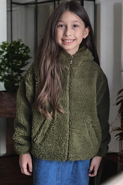 QUB CLUB معطف مبطن بالقطيفة للأطفال من الجنسين، مقاس واحد أكبر، يمكنك الاختيا...