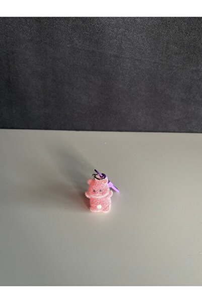 Hiis Store Pembe Ayıcık Figürlü Çanta ve Cüzdan Charmı - Sevimli Anahtarlık A...