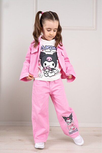 LİLLYPİCCA Дънки за момичета - тениска - дънки Стилен комплект облекло