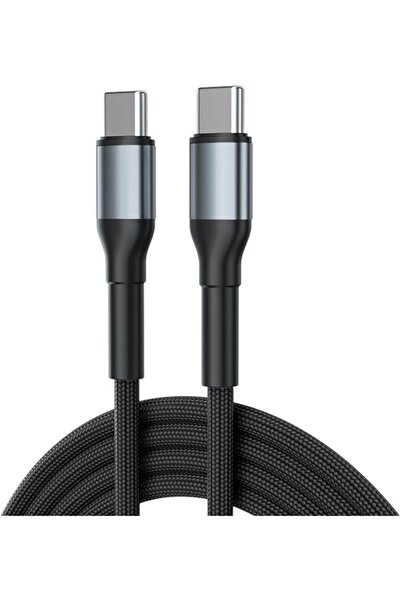 The Bros USB-C to USB-C Cable 2m, 60W PD Fast Charging, Nylon-Braided – Type ...